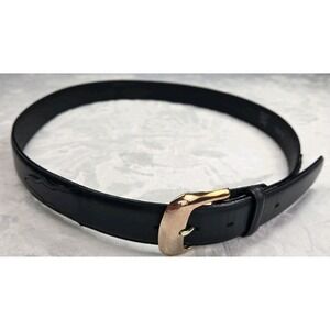 Tony Lama Vintage 1996 Men's Black Leather Cowboy‎ Belt Silver Buckle 44 0203L
